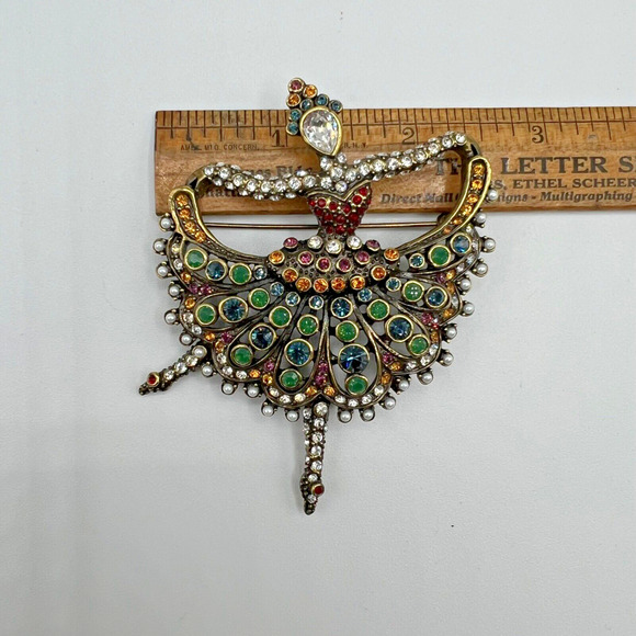 HEIDI DAUS Crystal Ballerina Dancer May I Have This Dance  HEIDI DAUS Crystal Ballerina Dancer May I Have This Dance Pin Brooch